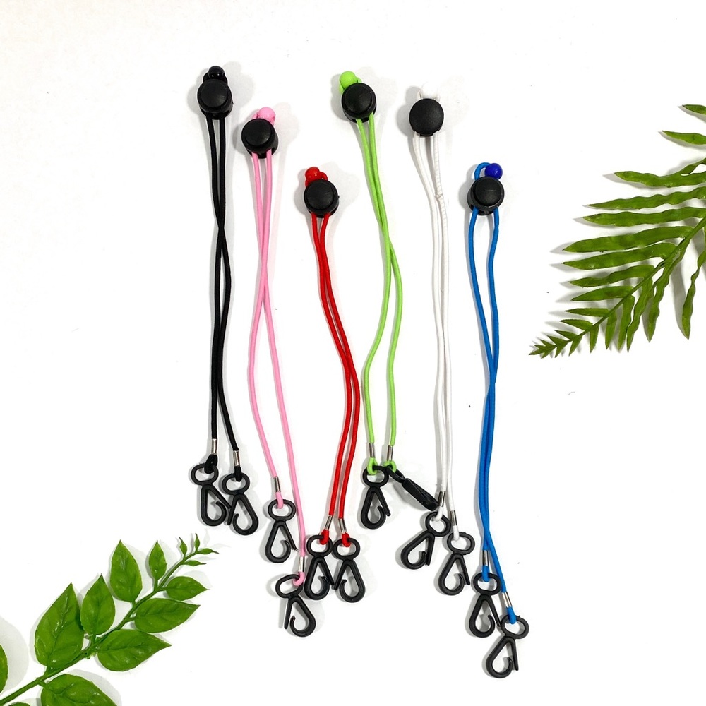 NWOT red Face Mask Ear Rope Extenders lanyard‎